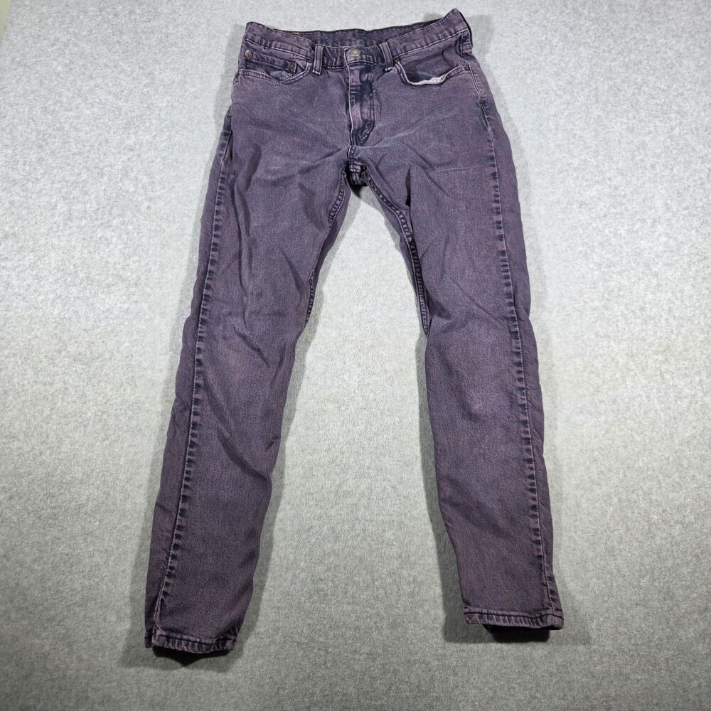 Levis 512 Jeans Purple Acid Wash Slim Taper Stretch Men's 32x32 Grunge Y2K NWT